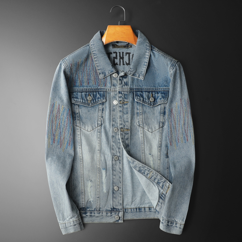 Brand Vintage Washed Denim Jac - Streetwear High End Brand recension och pris