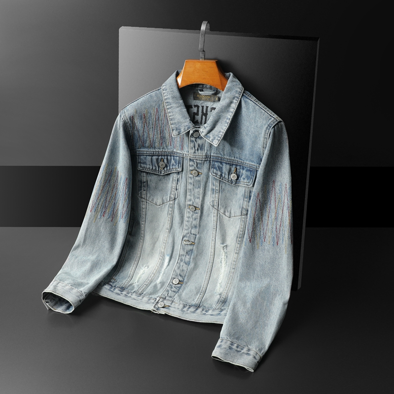 Brand Vintage Washed Denim Jac - Streetwear High End Brand recension och pris