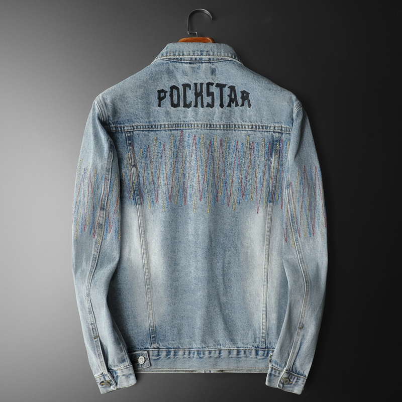 Brand Vintage Washed Denim Jac - Streetwear High End Brand recension och pris