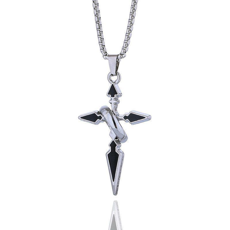 Trendy Brand Cross Pendant Nec - Streetwear Brand Rings recension och pris