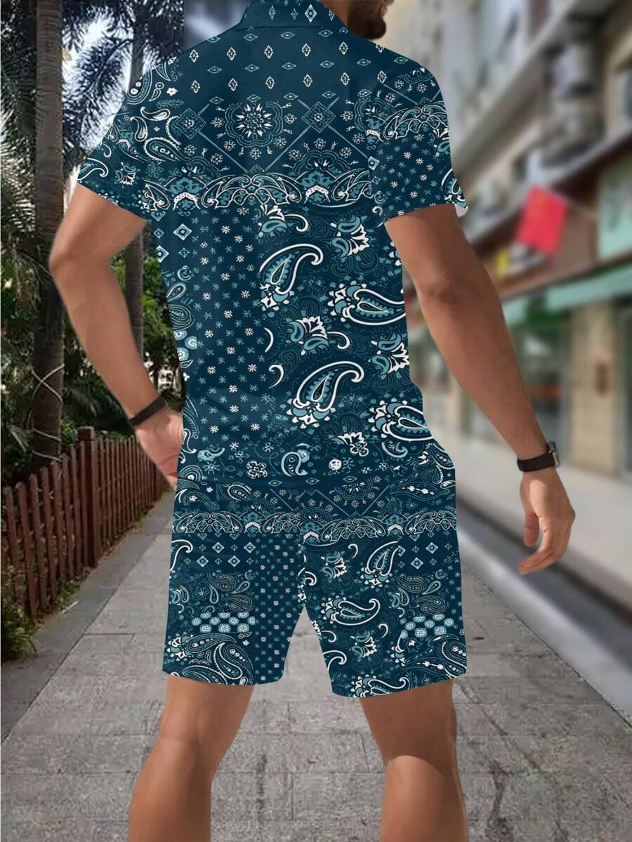 Men's Summer Casual  Paisley B - Streetwear Zipper recension och pris