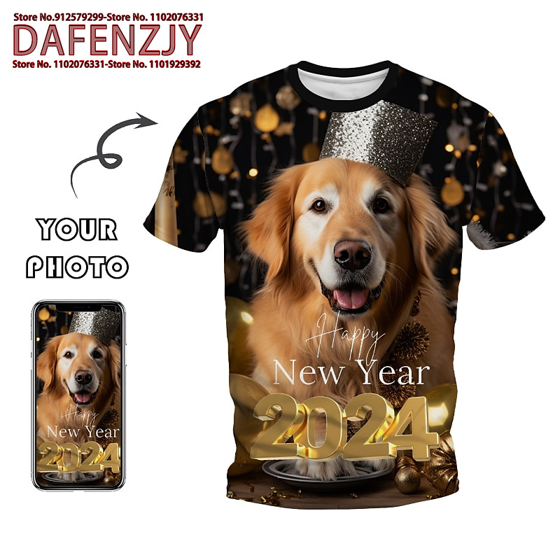 Custom Funny Pet Photo 3D All  - Streetwear Brand T Shirt recension och pris