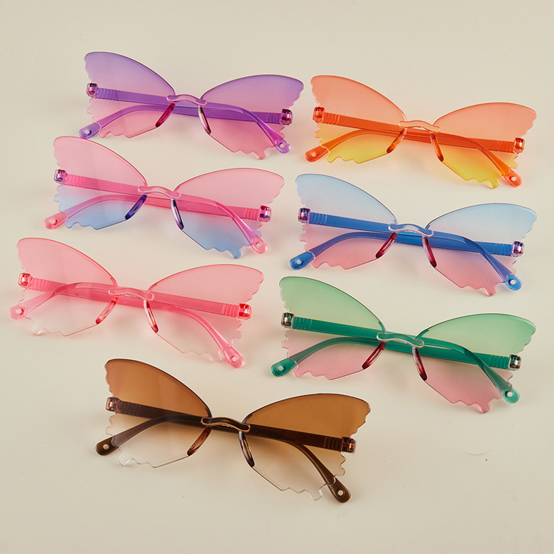 Vintage Rimless Butterfly Shap - Streetwear Brand With Butterfly recension och pris