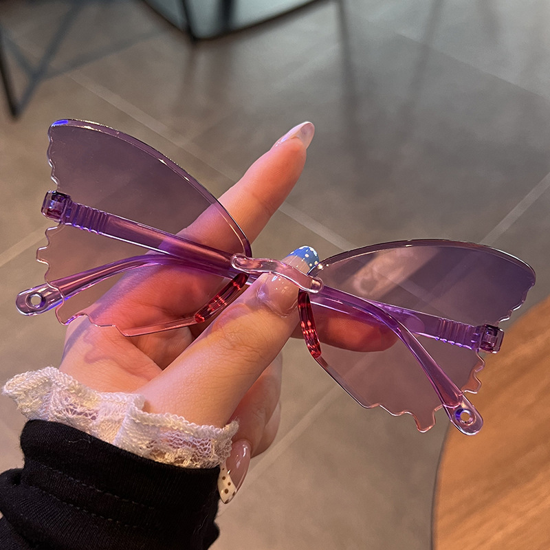 Vintage Rimless Butterfly Shap - Streetwear Brand With Butterfly recension och pris
