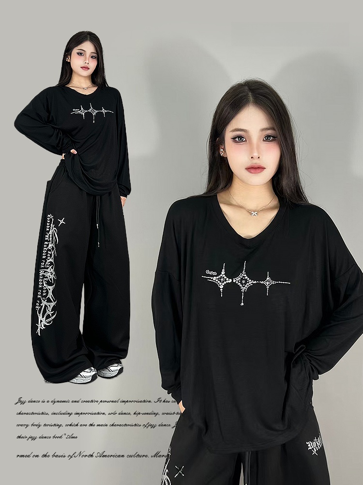 Loose Long Sleeve Jazz Dance S - Streetwear Brand Logo recension och pris