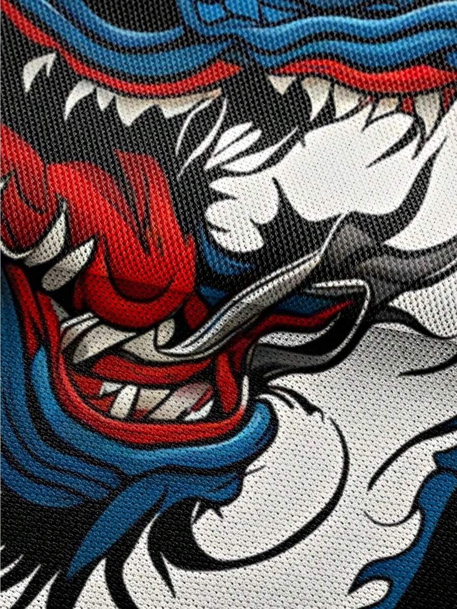Men's 3D Dragon Print Zipper P - Streetwear Zipper recension och pris