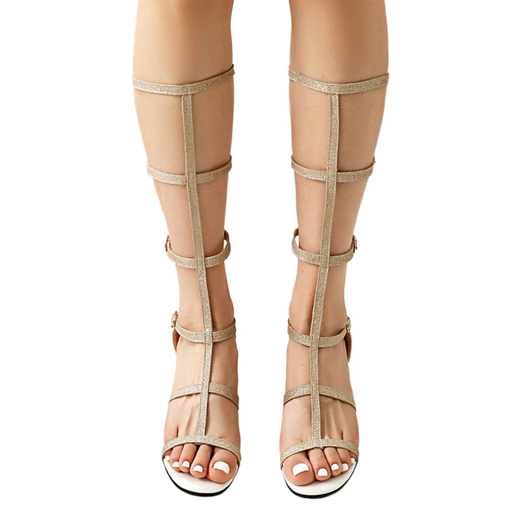 Ladies Strappy Gladiator Sanda - Streetwear Zipper recension och pris